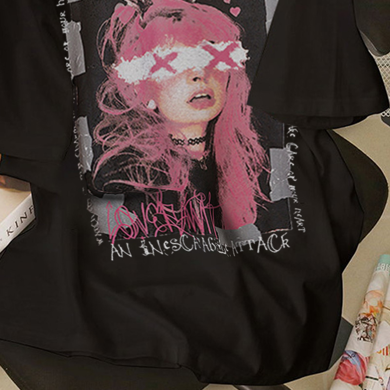 Áo thun unisex IFXBYT D0152 100% cotton dáng rộng tay lỡ phong cách ulzzang