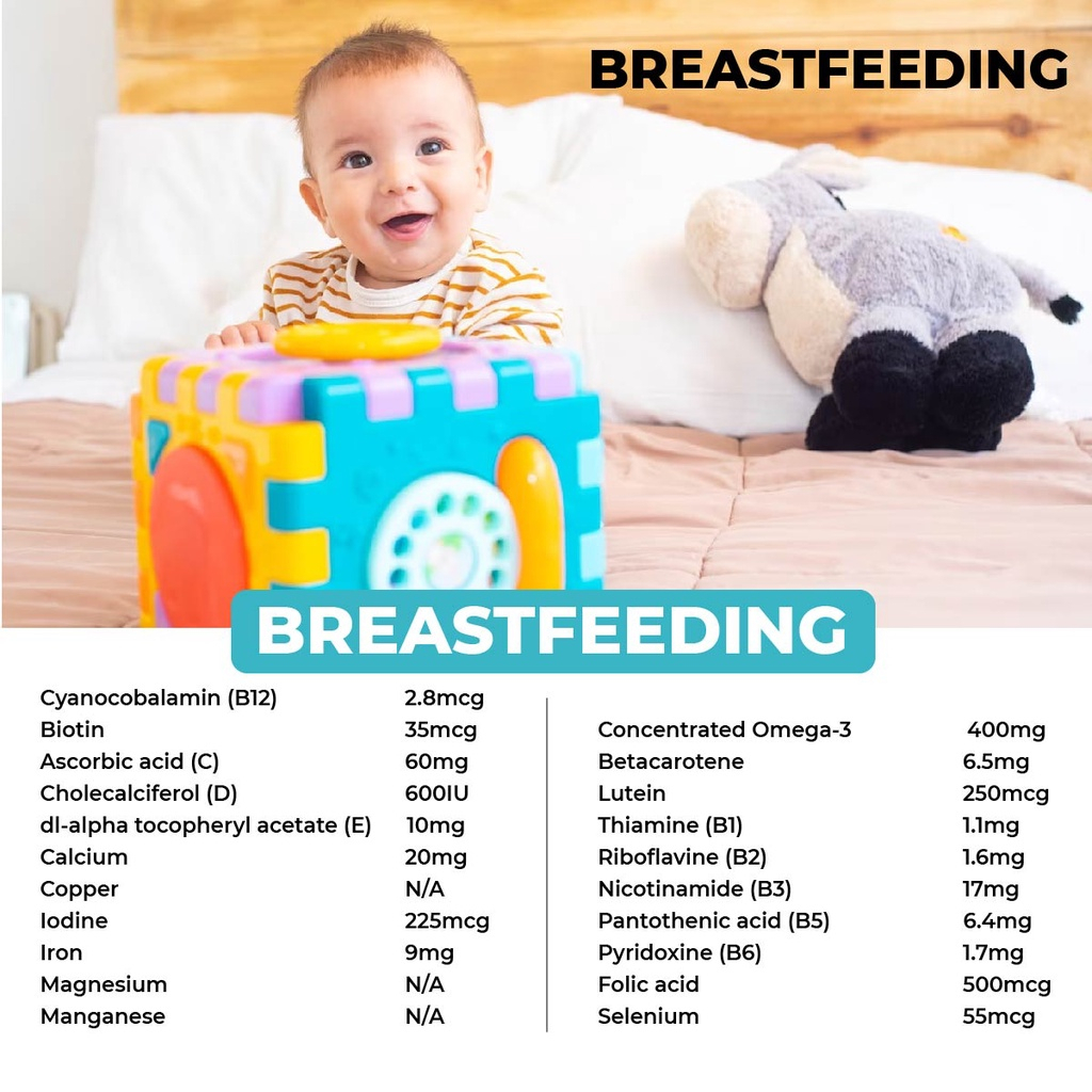 Vitamin bổ sung dành cho phụ nữ sau sinh và cho con bú Elevit Breastfeeding Bayer Úc 60 viên