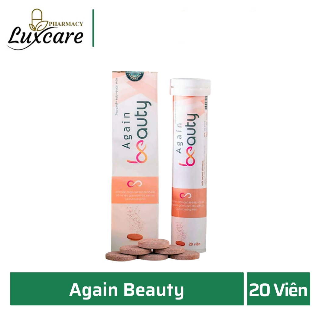 Viên sủi Again Beauty hỗ trợ làm mờ sạm nám, tàn nhang, thúc đẩy sản sinh Collagen, cải thiện lão hó