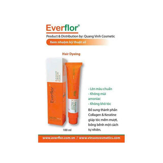 Thuốc nhuộm tóc everflor 100ml bảng 3