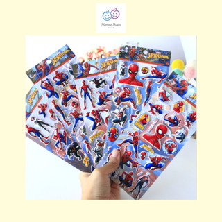 Hình dán sticker nổi 3D Siêu nhân Người Nhện - Spider Man cho bé