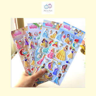 Hình dán sticker nổi 3D Công chúa Disney cho bé