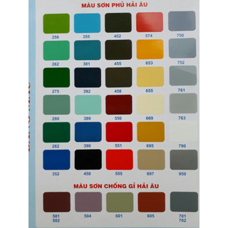 Sơn Phủ Epoxy Hải Âu EP3 Đủ Màu (1L/bộ)