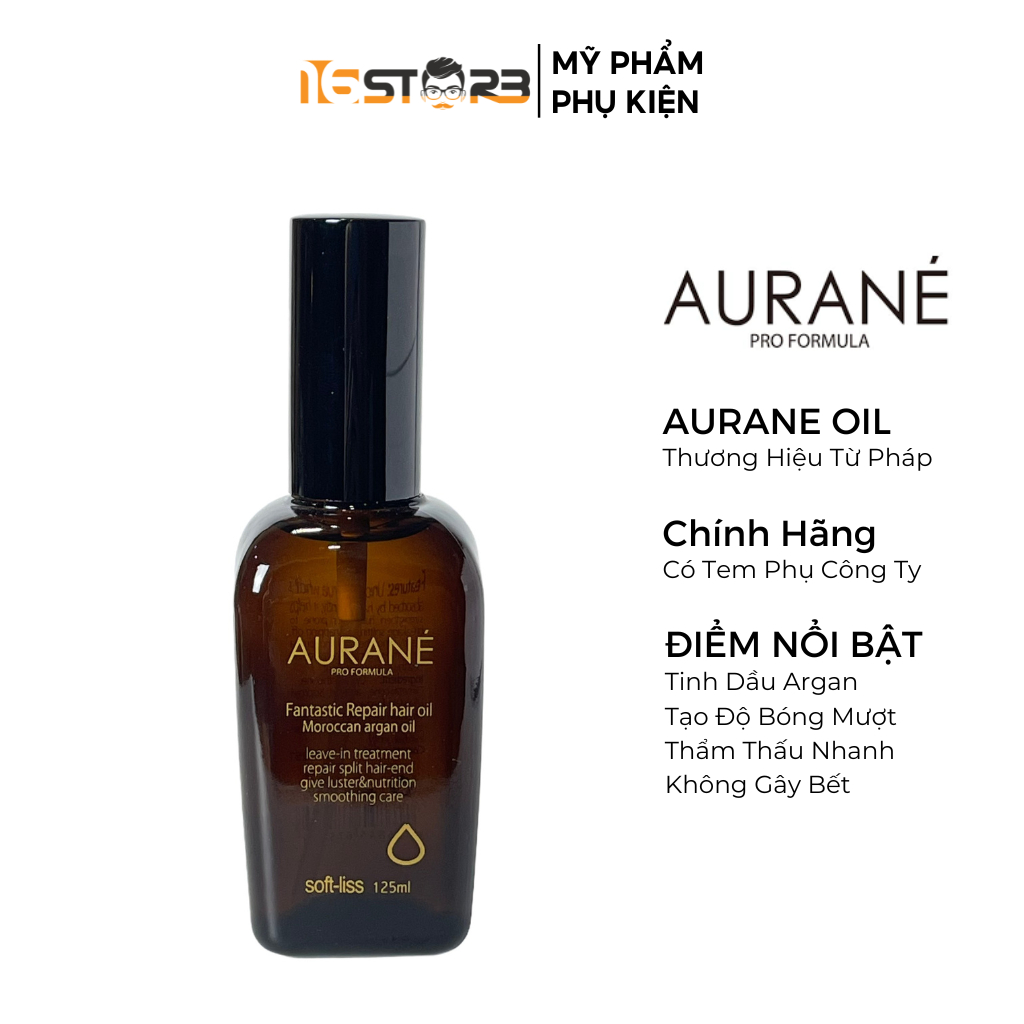 Tinh dầu dưỡng tóc Aurane Softliss 125ml Hỗ Trợ Tái Tạo Cho Mái Tóc Bóng Mượt