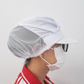 Nón lưới trùm tóc TRẮNG, XÁM, XANH THIÊN THANH - mũ vải bảo hộ cho công nhân thực phẩm, chế biến thuỷ sản