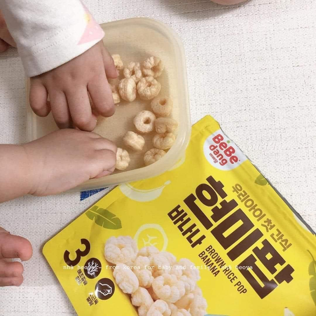 Bánh Gạo Lứt Cho Bé Ăn Dặm Bebedang Hình Vòng