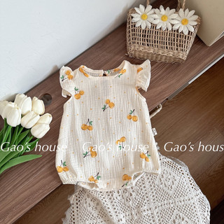 Romper xô muslin mềm mát cho bé gái