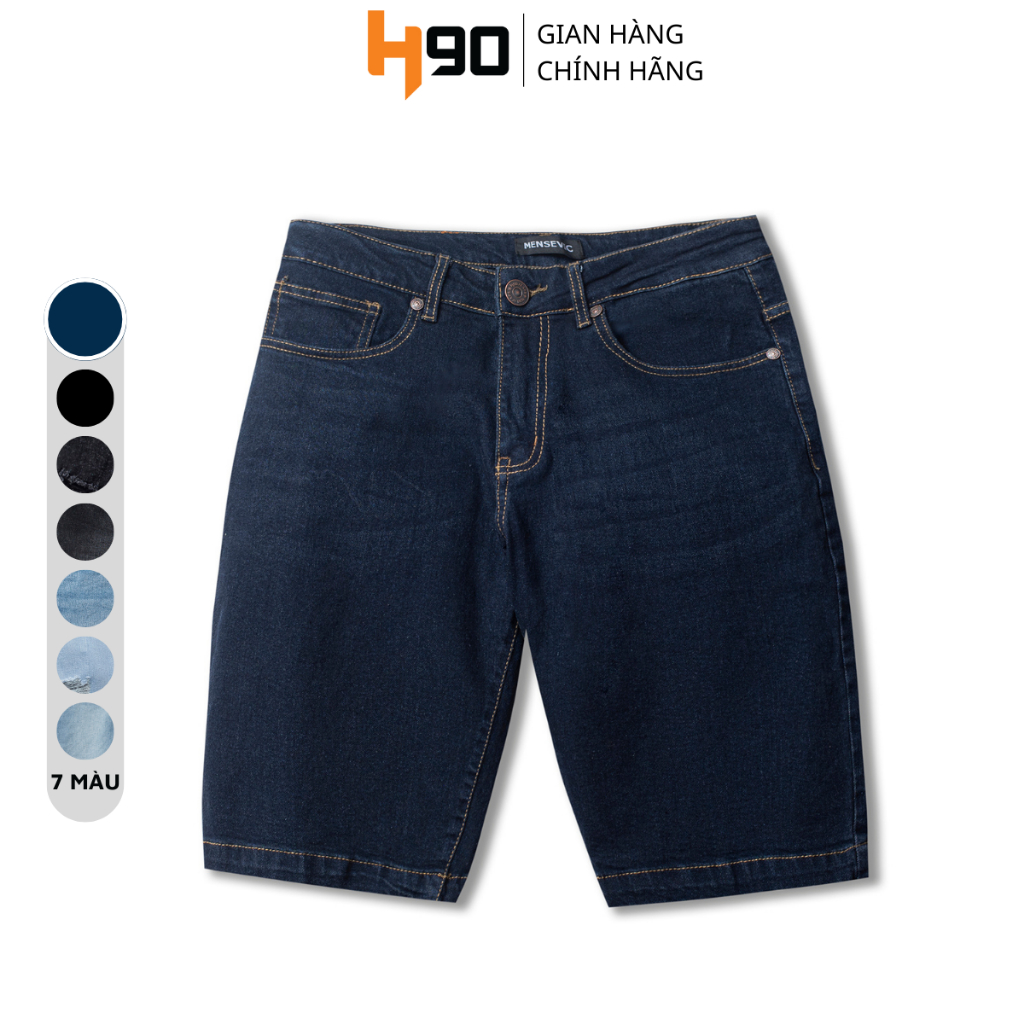 Quần Short Jean Nam H90 Chất Bò Cotton Cực Kì Co Giãn, Không Bai Gião, Bền Màu, Trẻ Trung MSTJ005