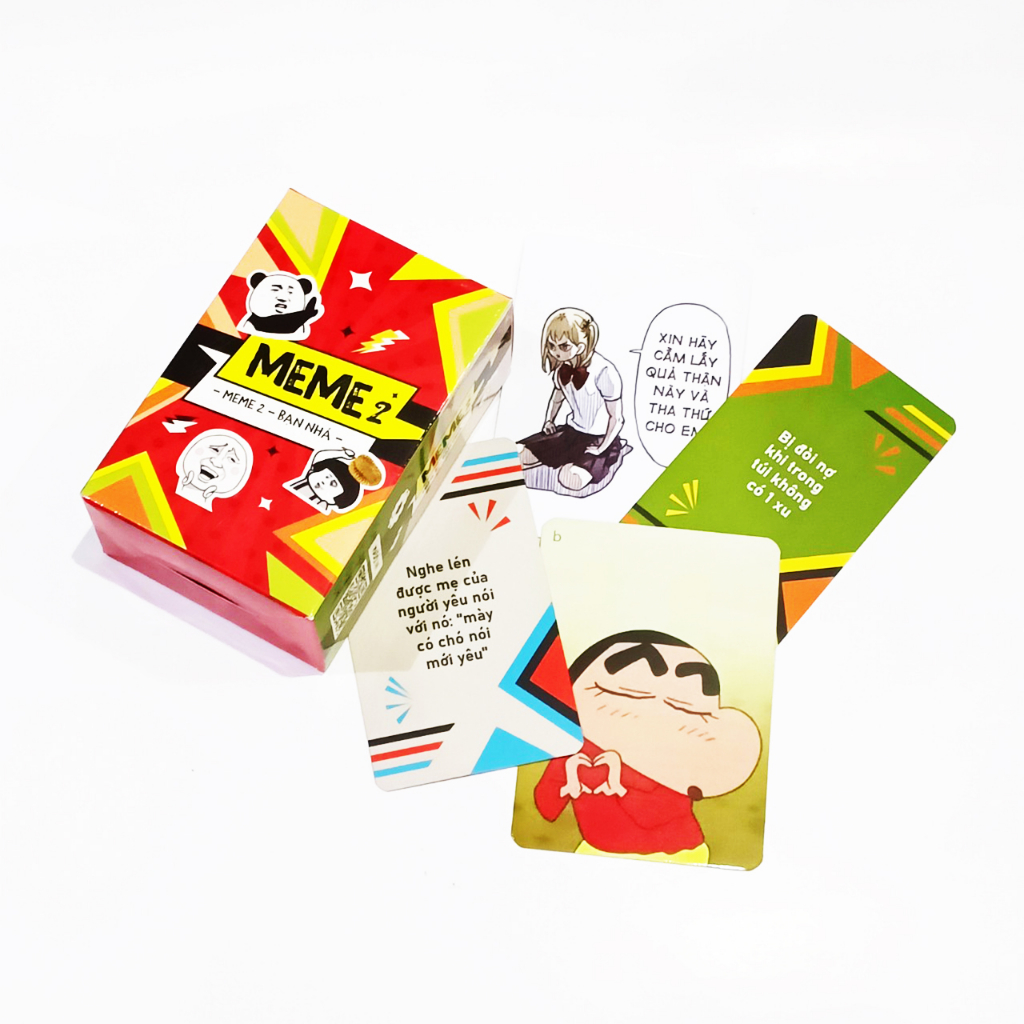 Bộ bài MEME 2 với 100 lá, gồm 2 ver Bên Nhau - Bạn Nhá siêu lầy lội