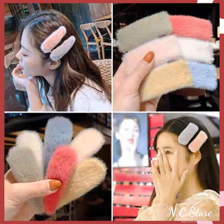 Kẹp tóc lông siêu dễ thương nhiều màu