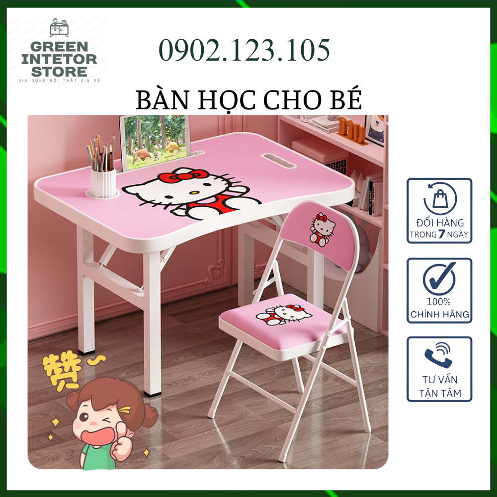 Bộ Bàn Học Gấp Gọn Đa Năng Chó Bé 40X60Cm (Re0806)