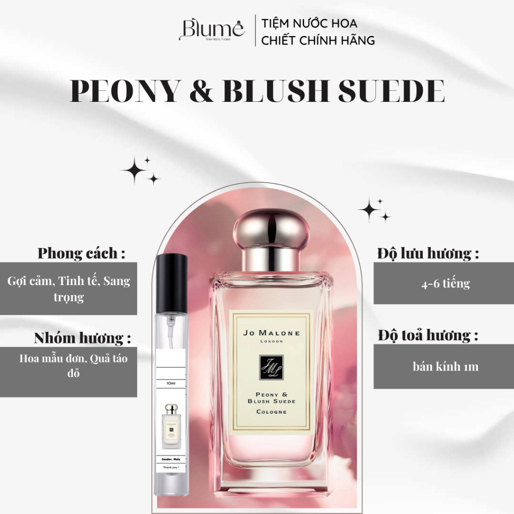 Nước hoa NỮ Jo Malone Peony & Blush Suede - Blume Tiệm Nước Hoa