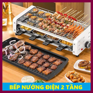 Bếp nướng điện 2 TẦNG không khói ELECTRIC BARBECUE GRILL BBQ 1800W
