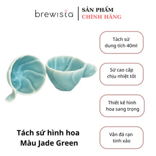 Bộ Tách cà phê bằng sứ Brewista – hình hoa