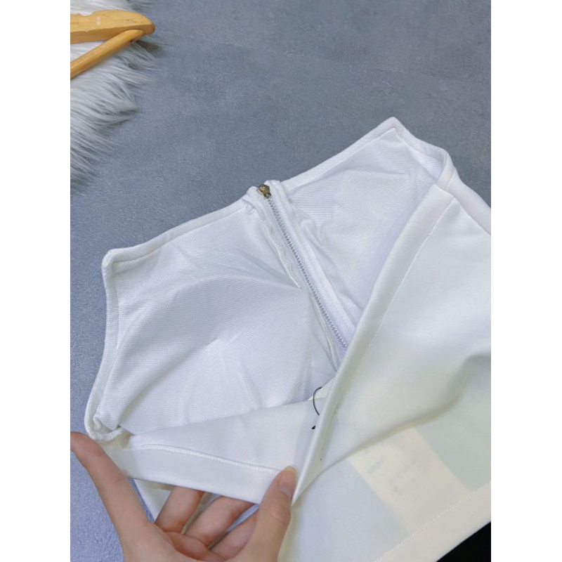 Sét Áo Cúp Ngực Kèm Chân váy Hai Màu Y Hình Chuẩn Shop Thời Trang Nữ Tiểu Thư Sang Chảnh Cá Tính Du LCT Store