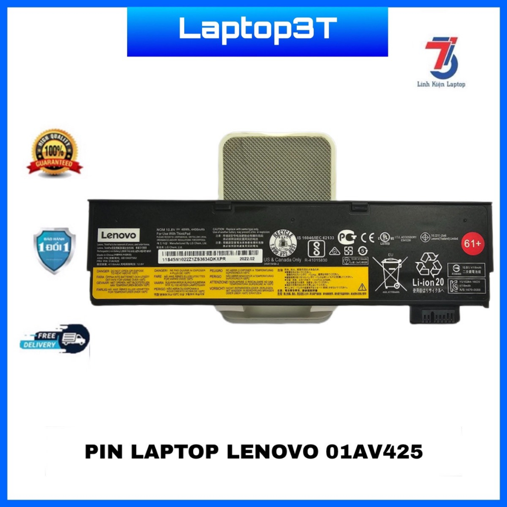 Pin laptop lenovo Thinkpad 01AV422 01AV423 01AV424 01AV425 01AV426 01AV427 01AV428 ZIn tuổi thọ cao chính hãng ORG