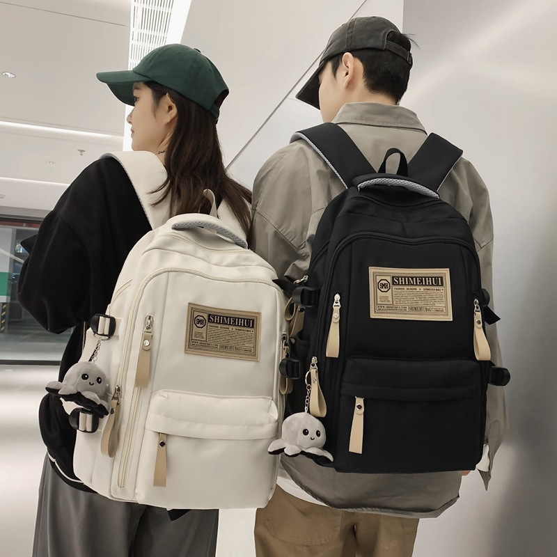 Balo nữ đi học thời trang ulzzang hàn vải chống thấm nước nhiều ngăn đựng vừa laptop G3652