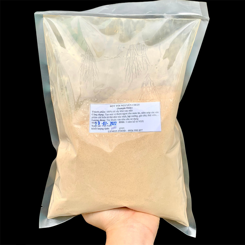 Bột tỏi siêu mịn nguyên chất 100%, hương thơm tự nhiên