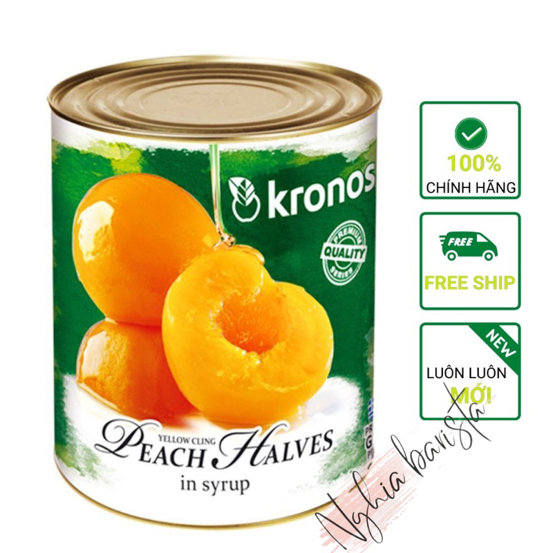 Đào Ngâm Kronos Lon Lớn 820g