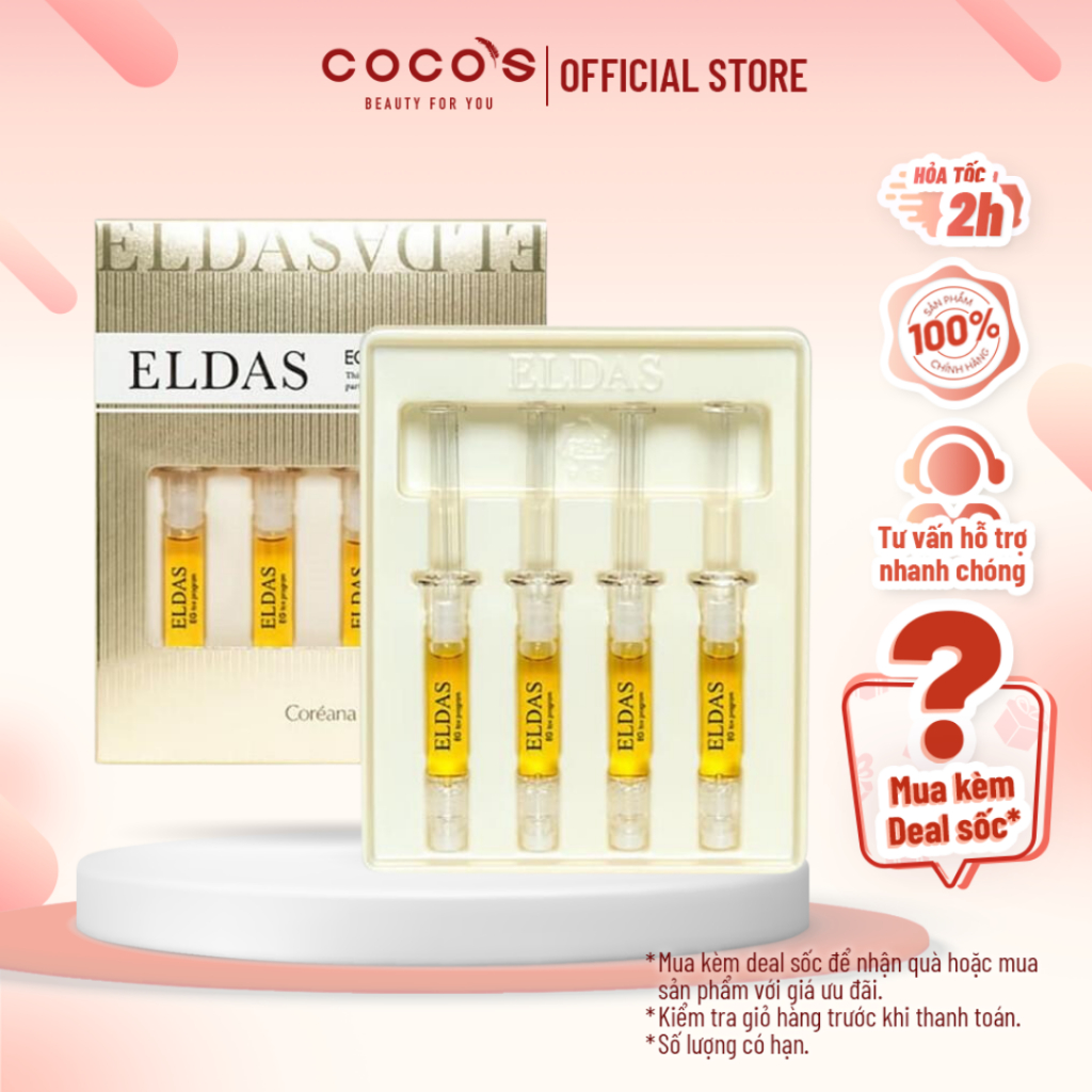 Hộp Serum Tế Bào Gốc Eldas EG Tox Program Coréana (2ml x 4 ống)