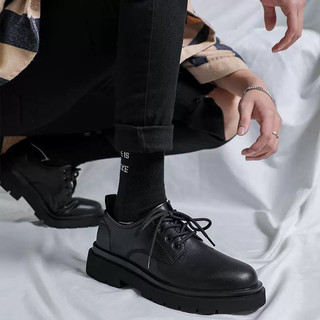 Giày nam tăng chiều cao da bóng thời trang GenZ Shoes, giày đốc nam đế kếp khâu êm chân loại đẹp tặng hộp bảo quản