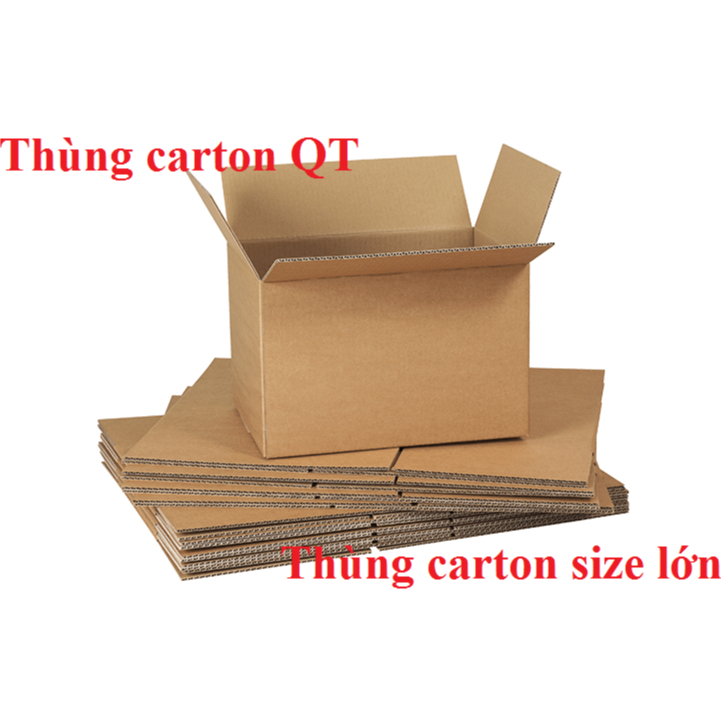 Thùng carton lớn QTL chuyển nhà, đựng đồ các loại giảm giá, thùng 3 lớp, 5 lớp giao tỉnh - 1 thùng lớn