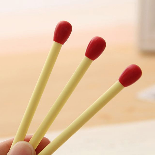 🍒🍒CHERRYKOKO Bút viết bi nước - hình que diêm nhỏ