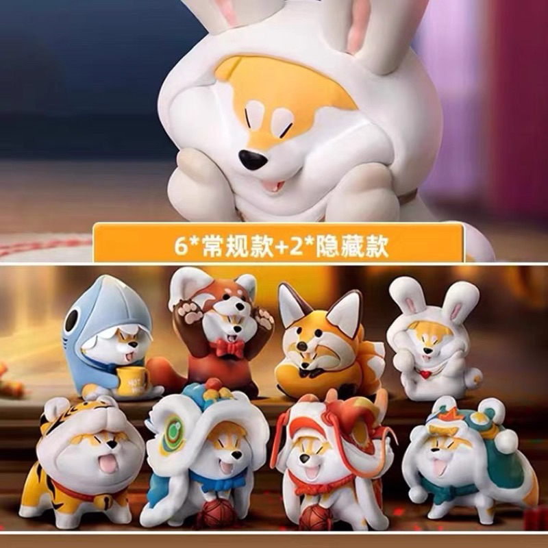 FAMHOUSE - Mô hình hộp mù chó Shiba hãng Dowowo set 6 blindbox