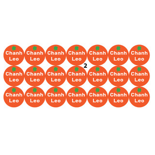 Set 10 - 21 tem dán nhân bánh trung thu 2cm CHICHITA (Có sẵn)