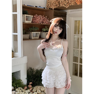 Áo lụa 2 dây đính đá cho nữ