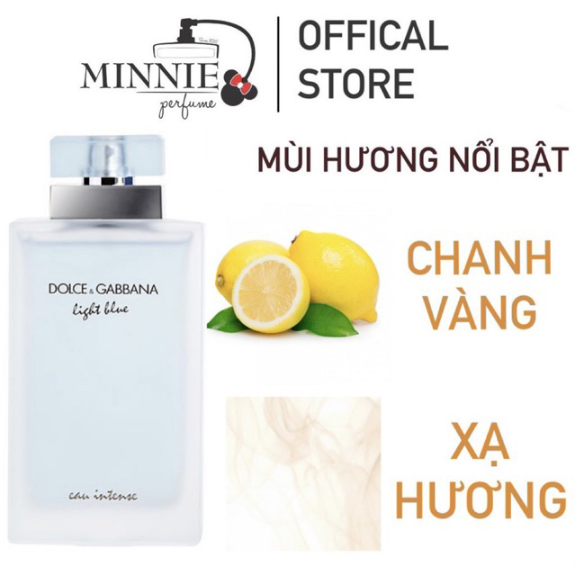 [Bill Pháp] Nước Hoa Nữ D&G Light Blue Intense