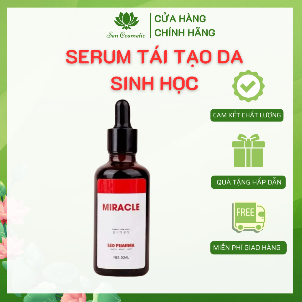 SERUM  MIRACLE SKIN CHỐNG SƯNG 50ml - Dứt điểm tất cả các loại mụn