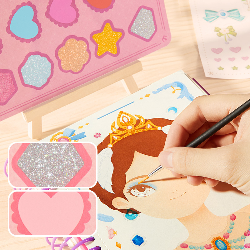 Đồ chơi Sổ Tay Trang Điểm và Tô Màu Nước Công Chúa - Mideer Makeup Manual - Dành cho bé từ 5 tuổi