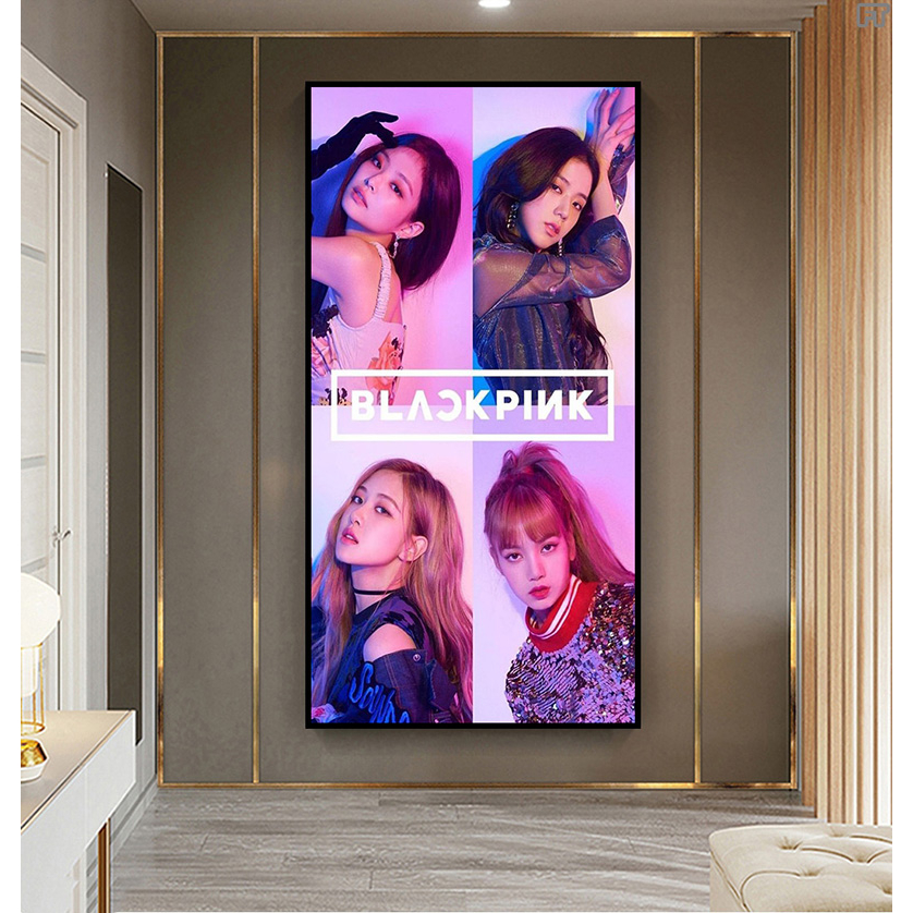Tranh Laminate Tráng Gương - Treo Tường Blackpink 02