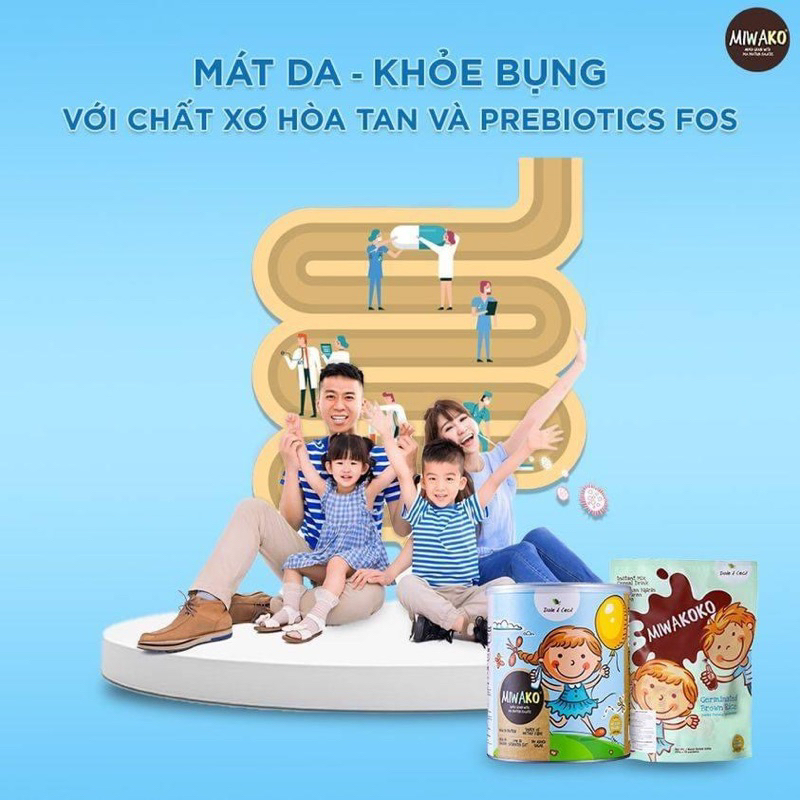 Sữa công thức hạt thực vật hữu cơ Miwakoko vị cacao 300g x 1 túi