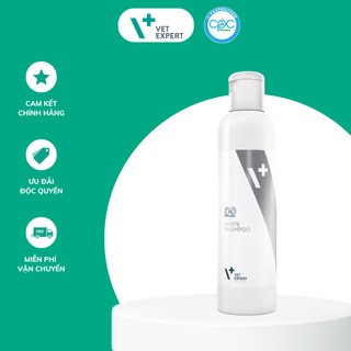 Sữa tắm cho chó mèo lông trắng và lông sáng màu Vet Expert White Shampoo 250ml