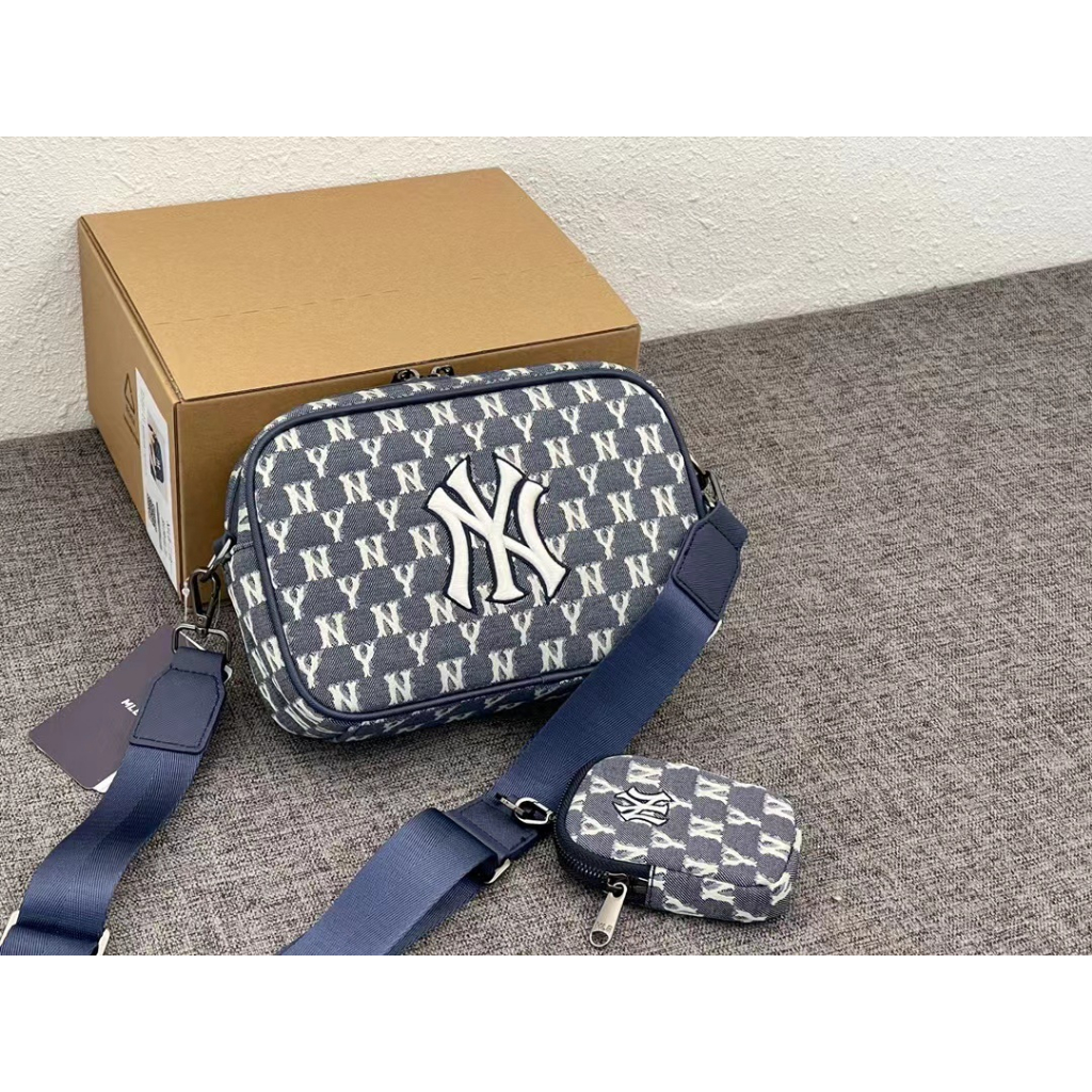 MLB 1:1 Túi đeo chéo phom chữ nhật Monogram 3ACRM012N-50BGD