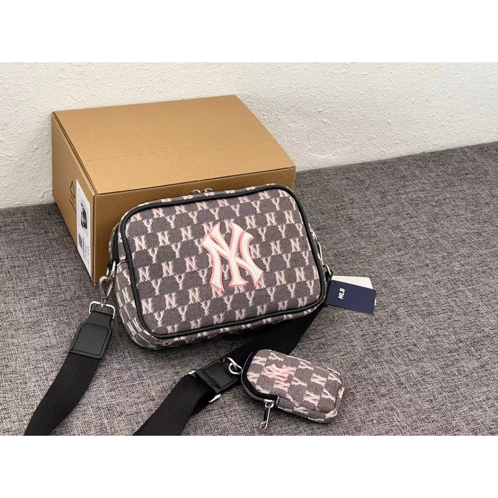 MLB 1:1 Túi đeo chéo phom chữ nhật Monogram 3ACRM012N-50BGD