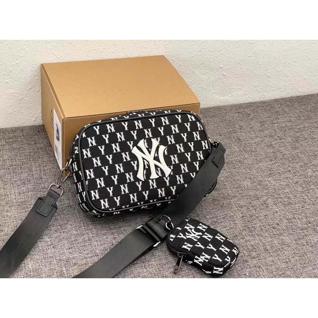 MLB 1:1 Túi đeo chéo phom chữ nhật Monogram 3ACRM012N-50BGD