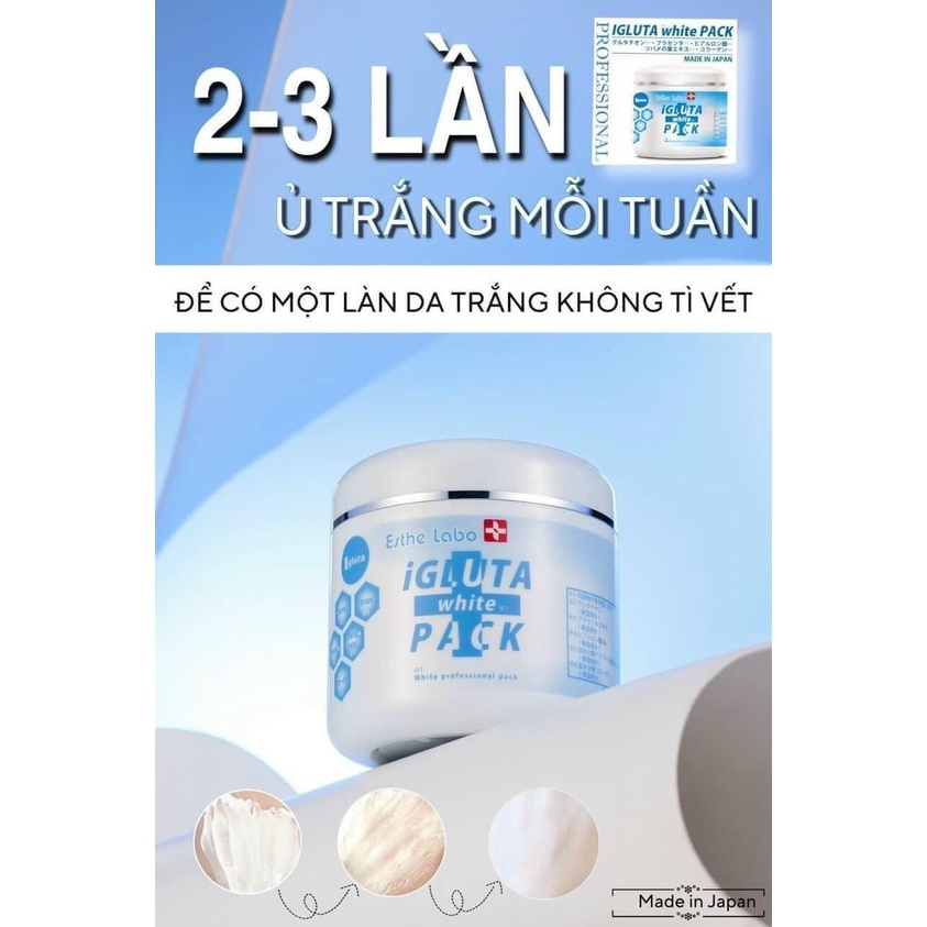 Mặt Nạ Ủ Trắng  IGLUTA WHITE PACK NỘI ĐỊA NHẬT BẢN