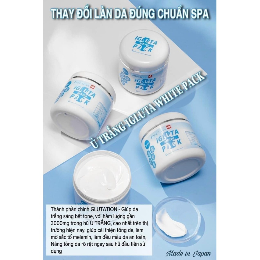 Mặt Nạ Ủ Trắng  IGLUTA WHITE PACK NỘI ĐỊA NHẬT BẢN