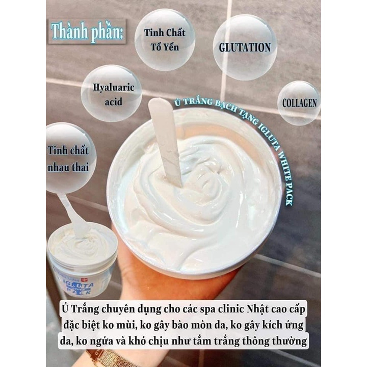 Mặt Nạ Ủ Trắng  IGLUTA WHITE PACK NỘI ĐỊA NHẬT BẢN