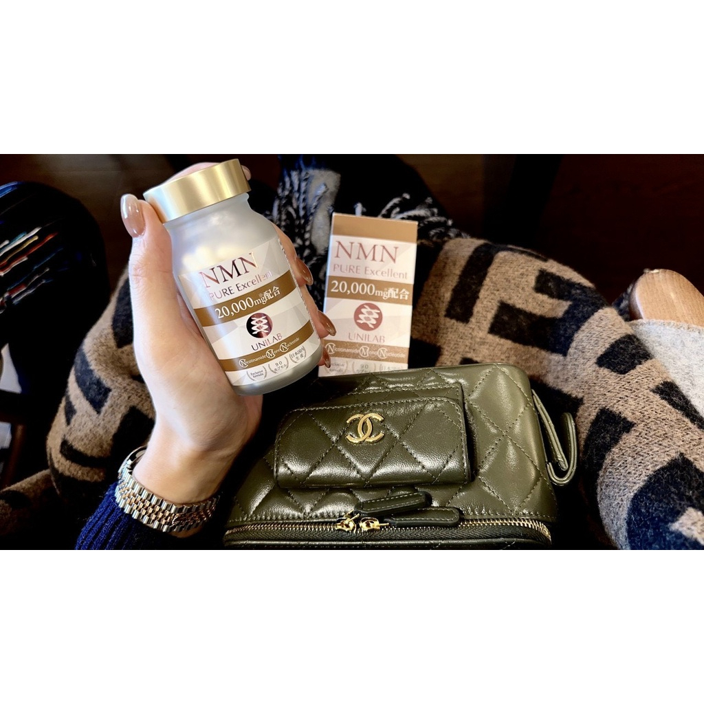 Viên uống NMN 20000 Unilab Pure Excellent hỗ trợ sức khoẻ Set 2 lọ x 90 viên