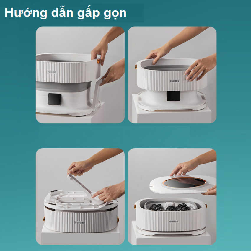 Bồn ngâm chân massage tự động Philips PPM3111F dung tích 15 lít
