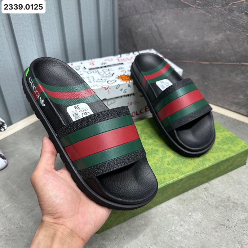 Dép lê nam Gc 3 sọc Lê bảo bình mẫu mới 3 màu 2023 đế cao 3cm