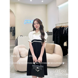 Váy phối thêu hoa hồng sm
