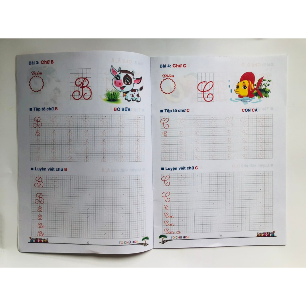 Sách -Tủ Sách Cho Bé Vào Lớp 1- Tô Chữ Hoa - Dành cho bé học mẫu giáo