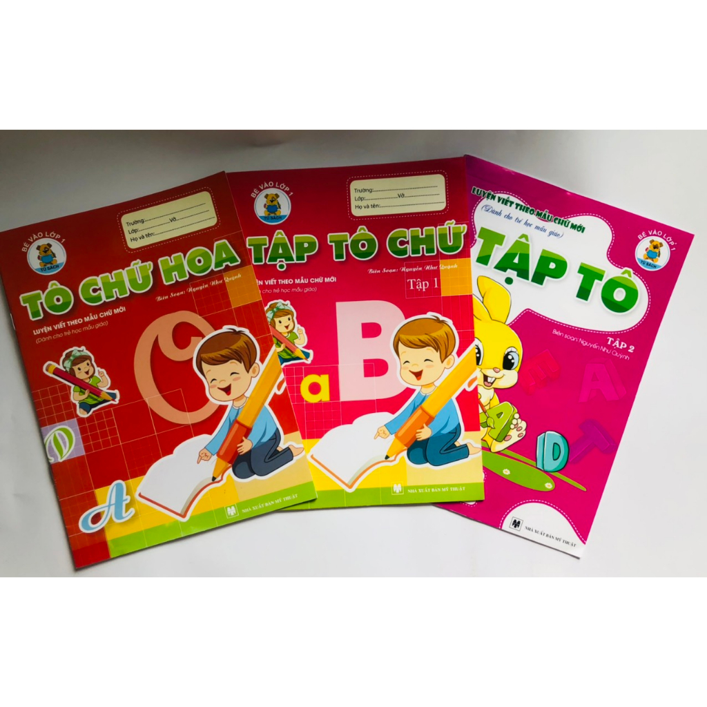 Sách -Tủ Sách Cho Bé Vào Lớp 1- Tô Chữ Hoa - Dành cho bé học mẫu giáo
