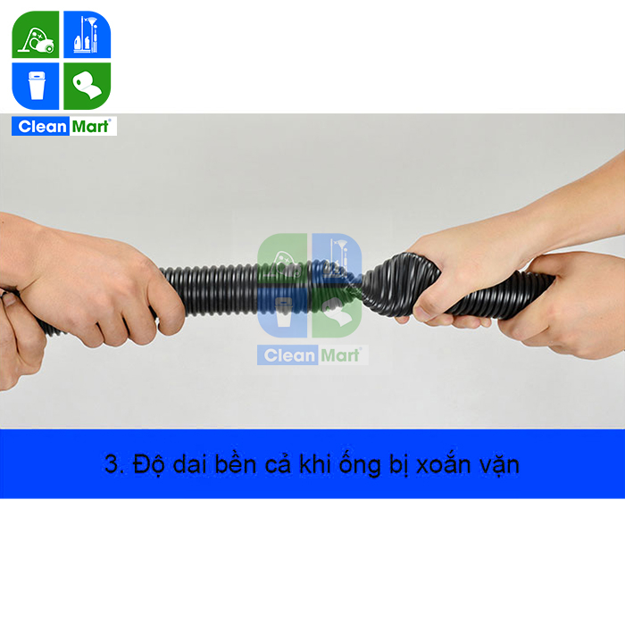 2 Mét ống nhúng, ống hút bụi mềm cho máy hút bụi 30L- 80L