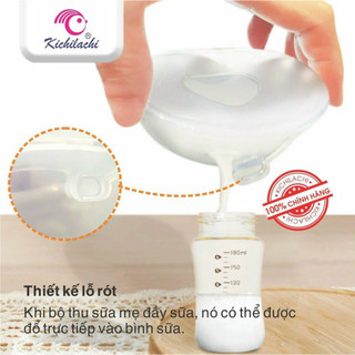 Phễu hứng sữa tròn silicon cho mẹ